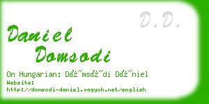 daniel domsodi business card